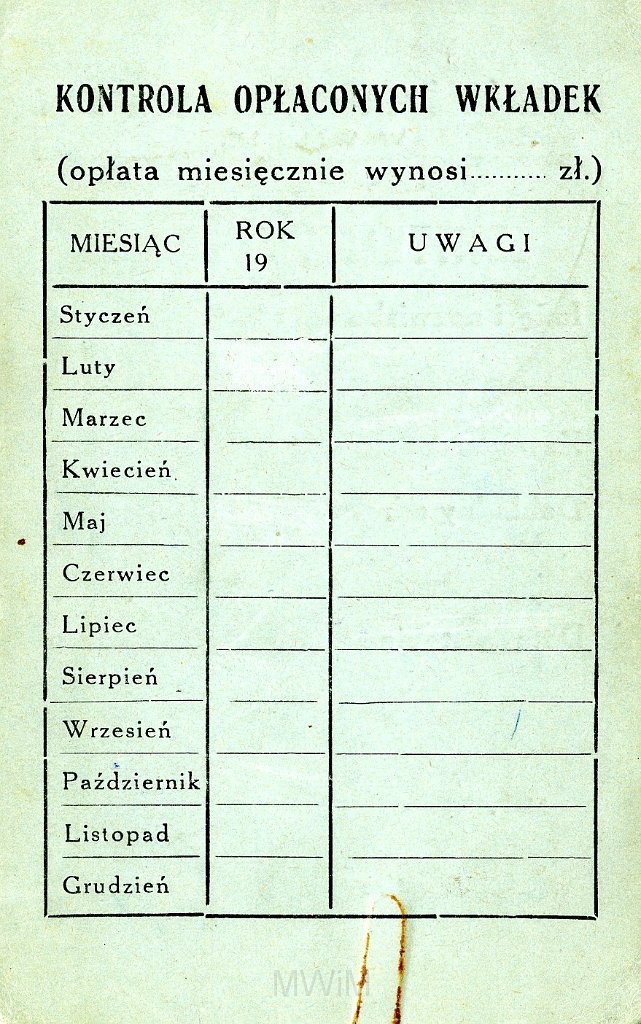 KKE 5817a.jpg - Dok.Legitymacja wystawiona przez Chrześcijański Uniwersytet Robotniczy w Wilnie dla Antoniego Graszko, Wilno, 20 I 1929 r.